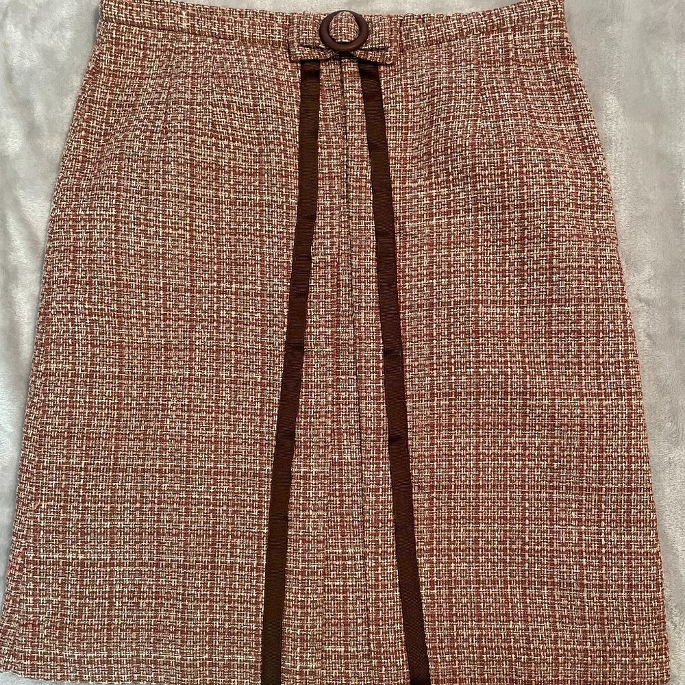 INC Pink Plaid Skirt